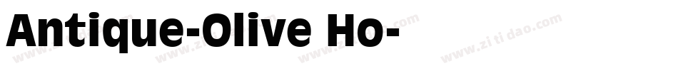 Antique-Olive Ho字体转换